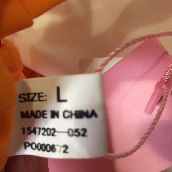 Orange Bikini Cheeky Fringed Cutout Padded - Picture 8 of 8